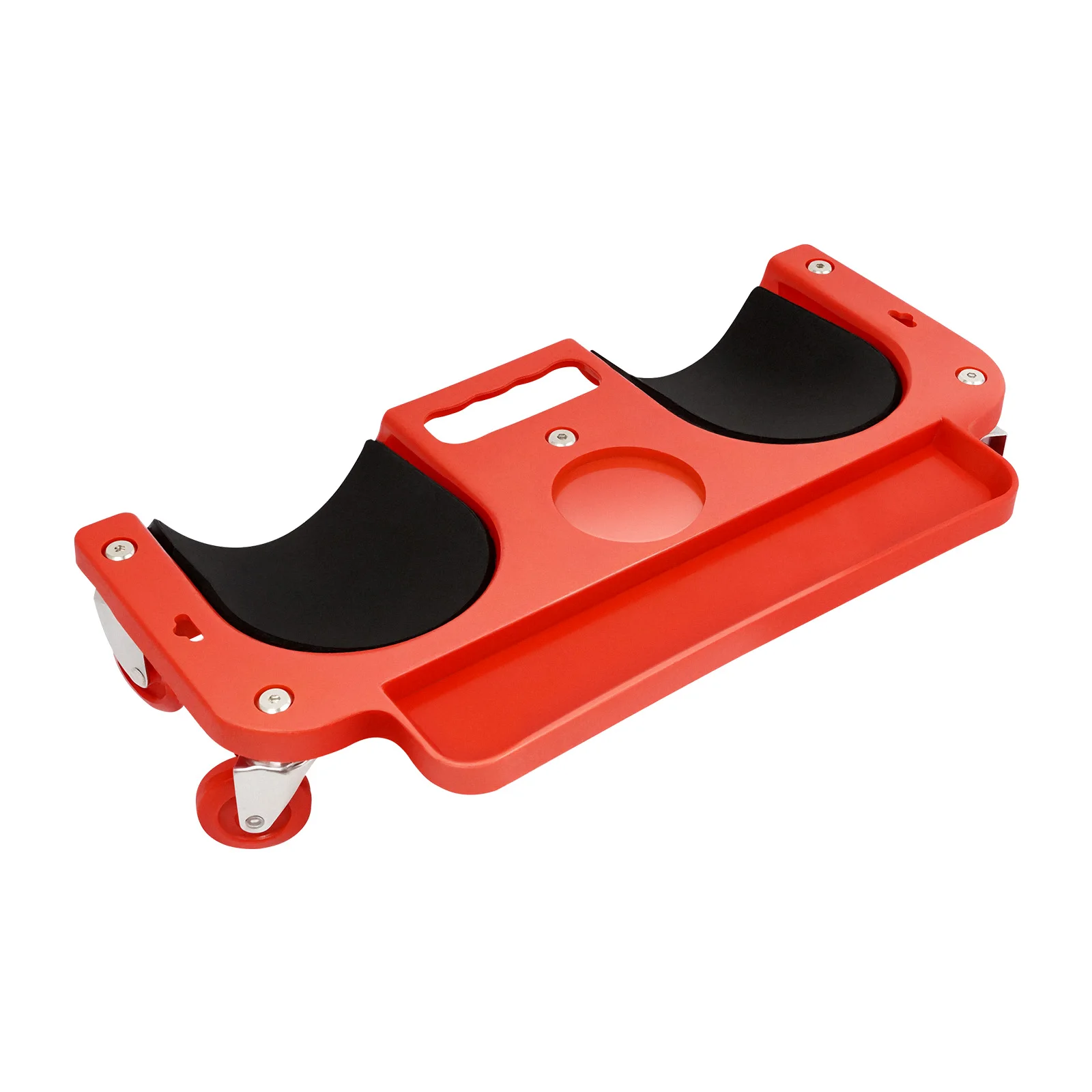 Rolling Knee Pad with Tool Tray, Sponge Cushioned Movable Knee Dolly with 5 Swivel Wheels for Gardening Tile Laying
