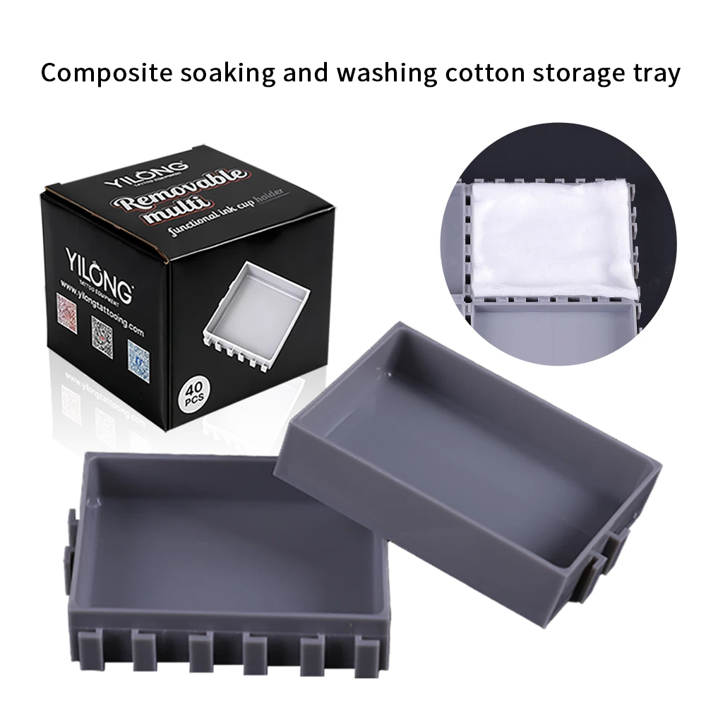 YILONG Multi-Spliced Ink Cup Tattoo Cartridge Holder ABS Tattoo Artist Desktop Storage Combinations Rack Tattoo Accessories