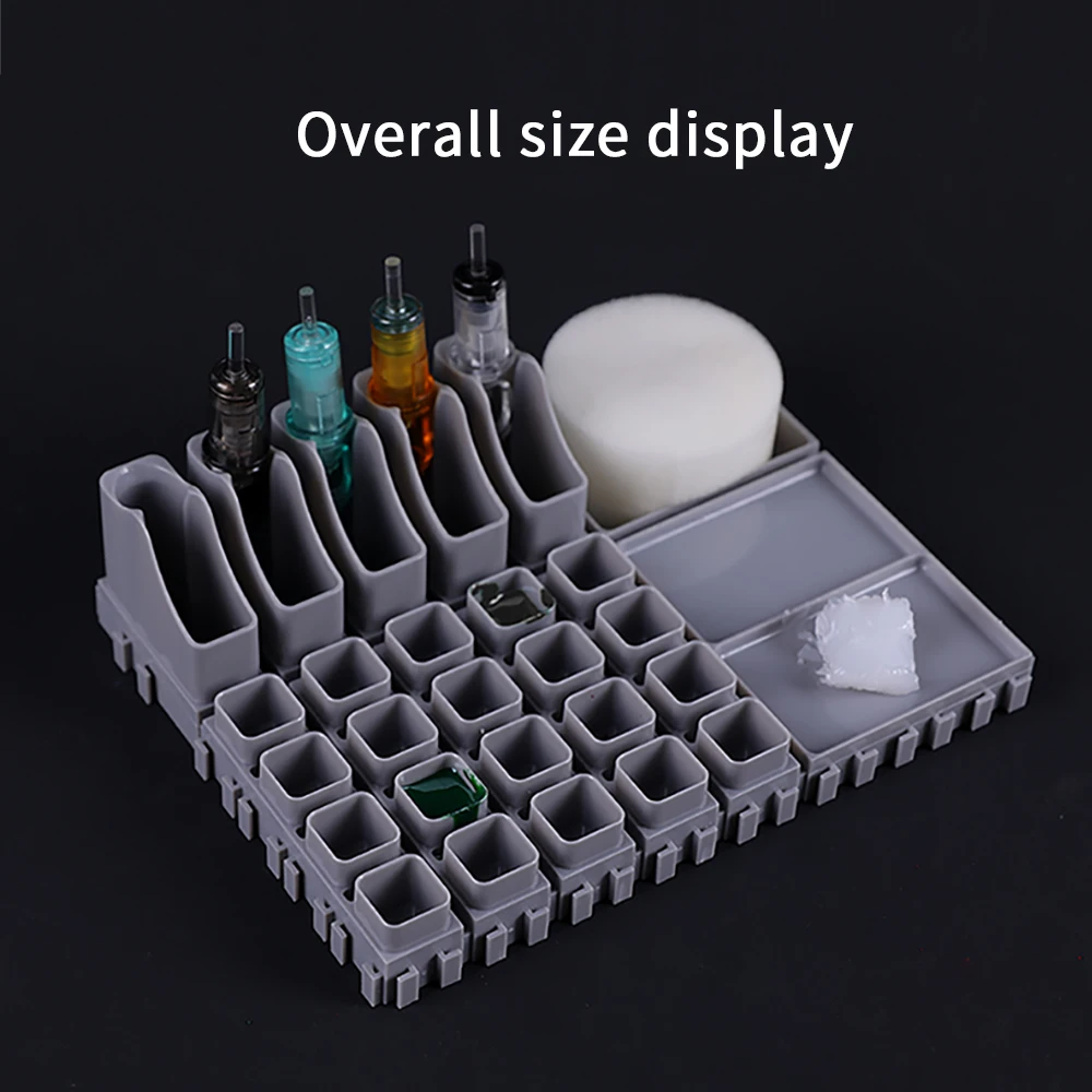 YILONG Multi-Spliced Ink Cup Tattoo Cartridge Holder ABS Tattoo Artist Desktop Storage Combinations Rack Tattoo Accessories