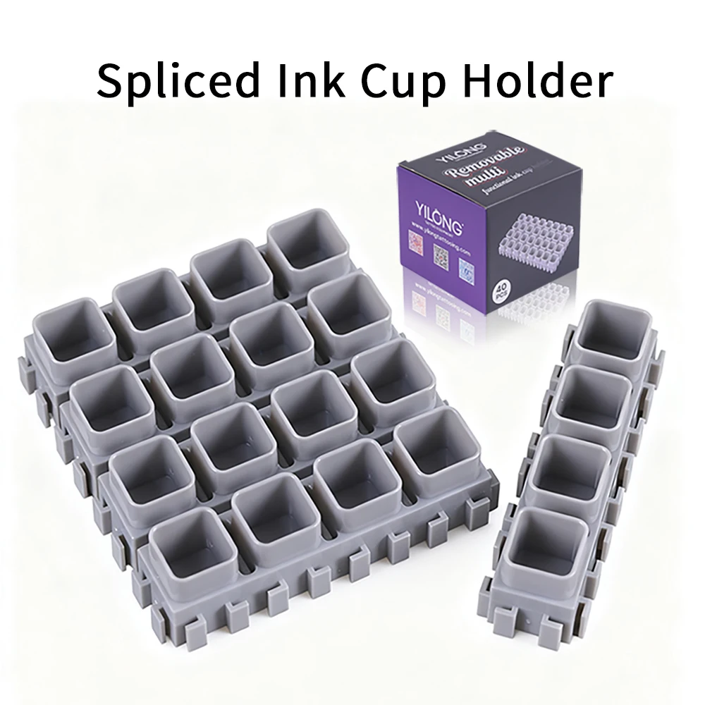 YILONG Multi-Spliced Ink Cup Tattoo Cartridge Holder ABS Tattoo Artist Desktop Storage Combinations Rack Tattoo Accessories