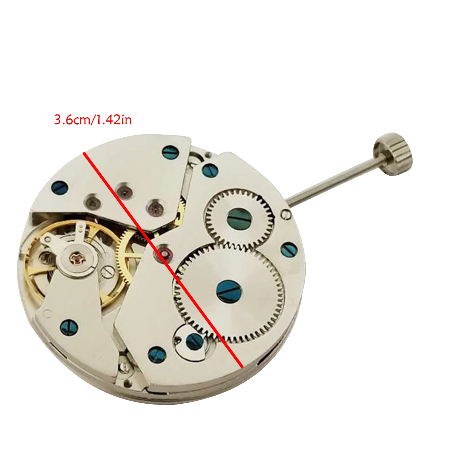 6498 2-Hands 17 Jewels Mechanical Hand Winding Watch Movement for ETA6489 Small Second At 6 O'clock Watch Movement Replacment