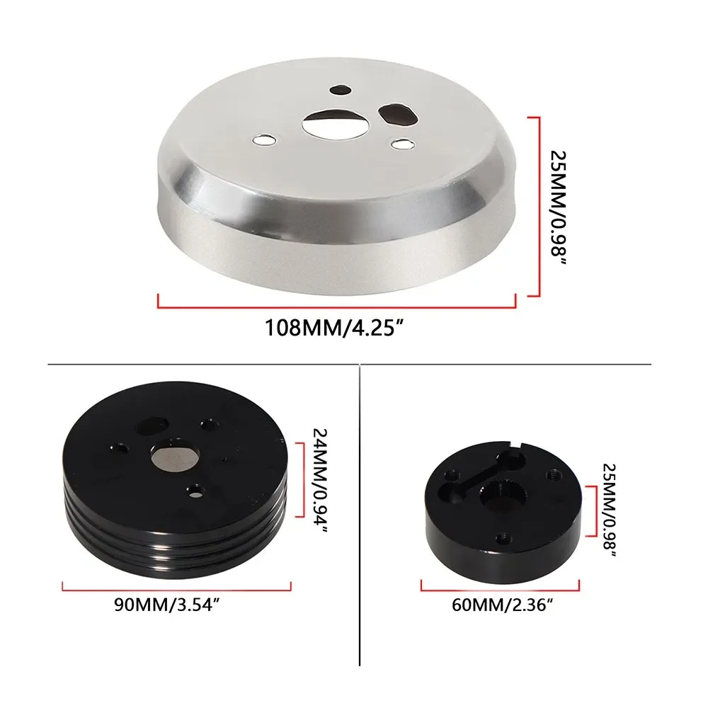 New 5 6 Hole Car Steering Wheel Hub Adapter Polished Short Hub Connector Kit Aluminum Car Accessories for Chevrolet GMC Pontiac