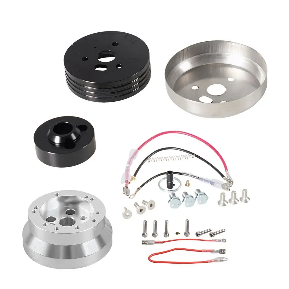 New 5 6 Hole Car Steering Wheel Hub Adapter Polished Short Hub Connector Kit Aluminum Car Accessories for Chevrolet GMC Pontiac