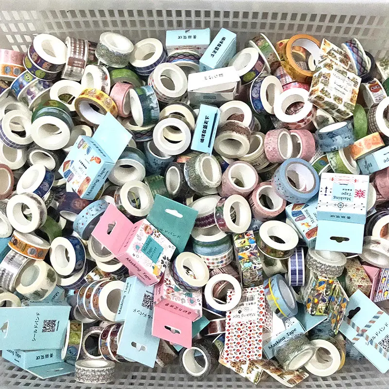 60 PCS/Set Cute Washi Tapes Japanese 1.5cm Adhesive Decorative Masking Tape Scrapbook Stationery Stickers School Supplies