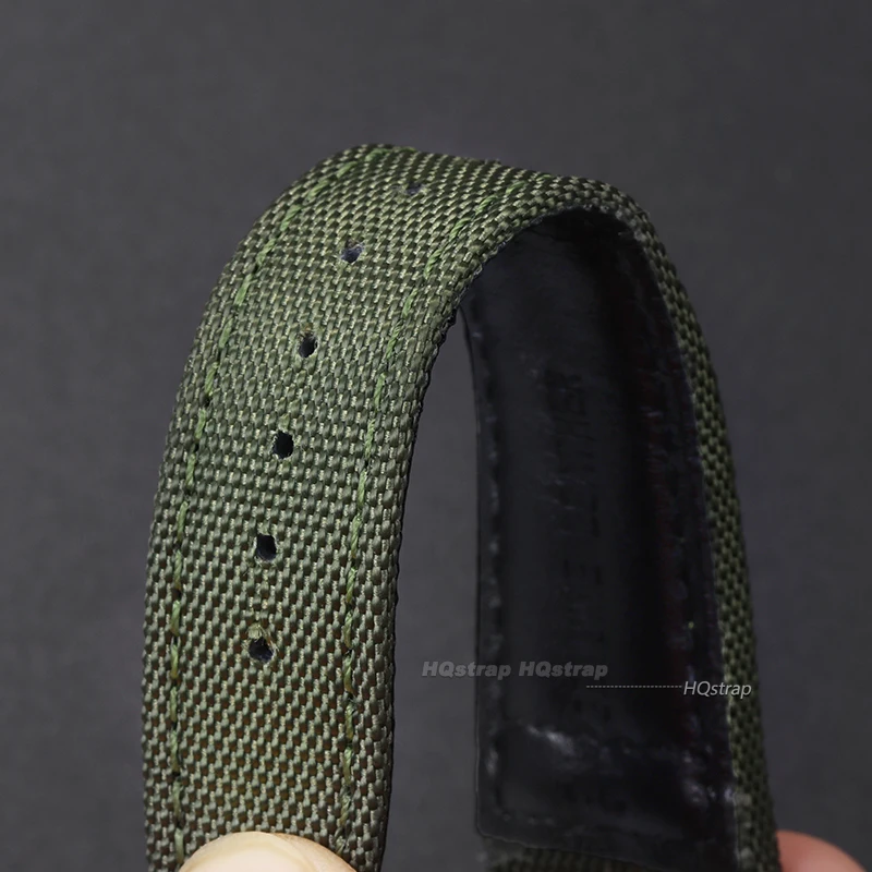 Nylon Canvas Watch Strap for IWC Pilot 20mm 21mm 22mm Strap Waterproof Sport Watch Strap Cowhide Wrist Belt Men Women Bracelet
