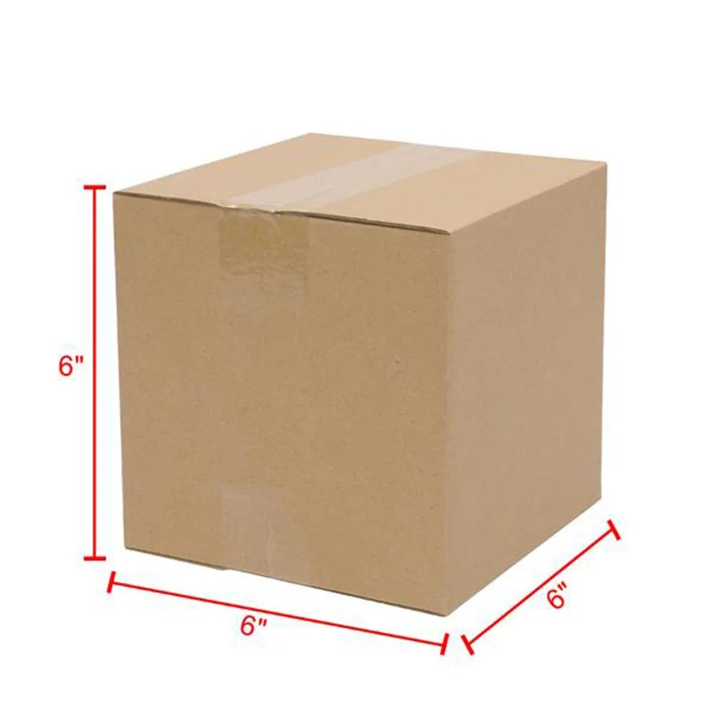 100PCS Corrugated Paper Boxes 4x4x4"，6x4x4"，6x4x2"，6x6x6"，8x6x4" Mailing, Packing, Moving & Storage for Business/Home
