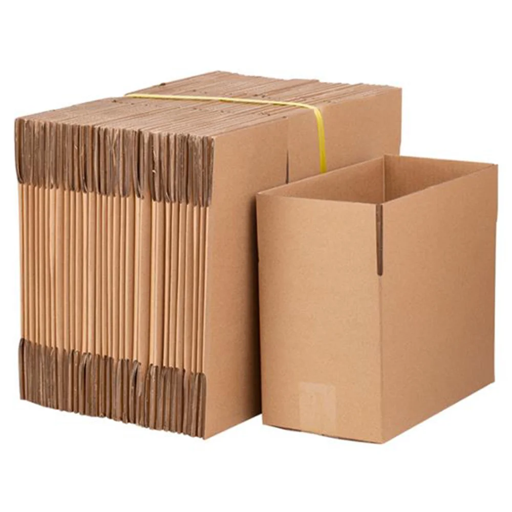 100PCS Corrugated Paper Boxes 4x4x4"，6x4x4"，6x4x2"，6x6x6"，8x6x4" Mailing, Packing, Moving & Storage for Business/Home