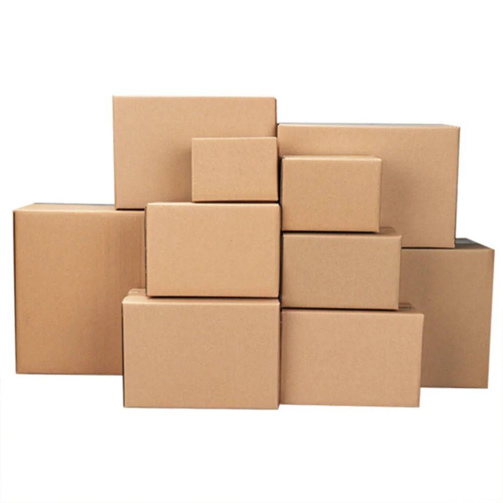 100PCS Corrugated Paper Boxes 4x4x4"，6x4x4"，6x4x2"，6x6x6"，8x6x4" Mailing, Packing, Moving & Storage for Business/Home