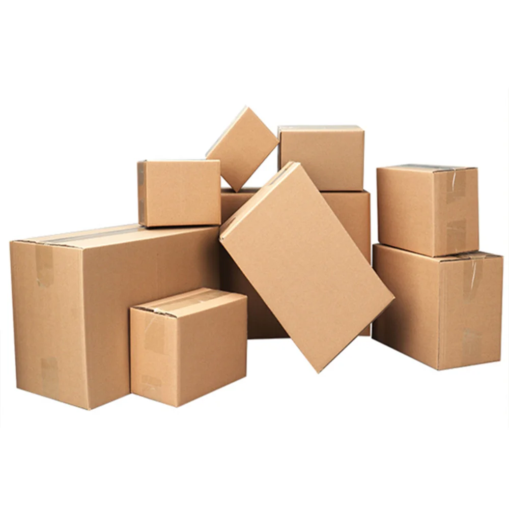 100PCS Corrugated Paper Boxes 4x4x4"，6x4x4"，6x4x2"，6x6x6"，8x6x4" Mailing, Packing, Moving & Storage for Business/Home