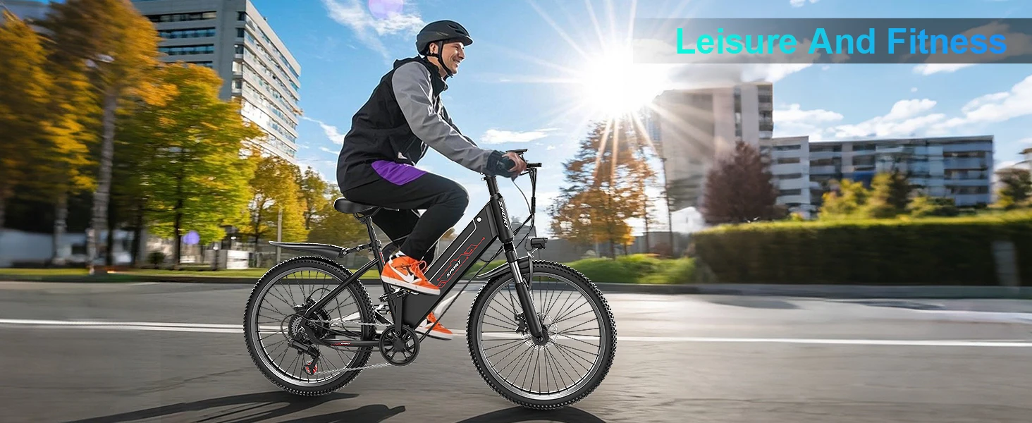 750W Adult Electric Bike, 48V10.4AH Electric Mountain Bike, 7-speed Variable Speed E Bike, 28MPH All-terrain Electric Bike