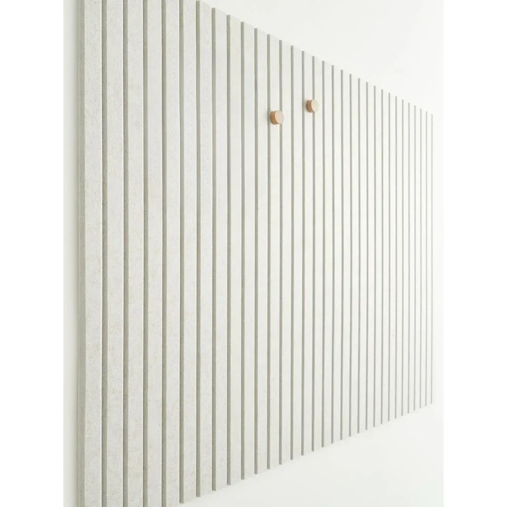 Slatted wall panels, Office Wall decoration of felt Bulletin board tiles, Office Pushpin Board Wall Organizer -12 packs (black)