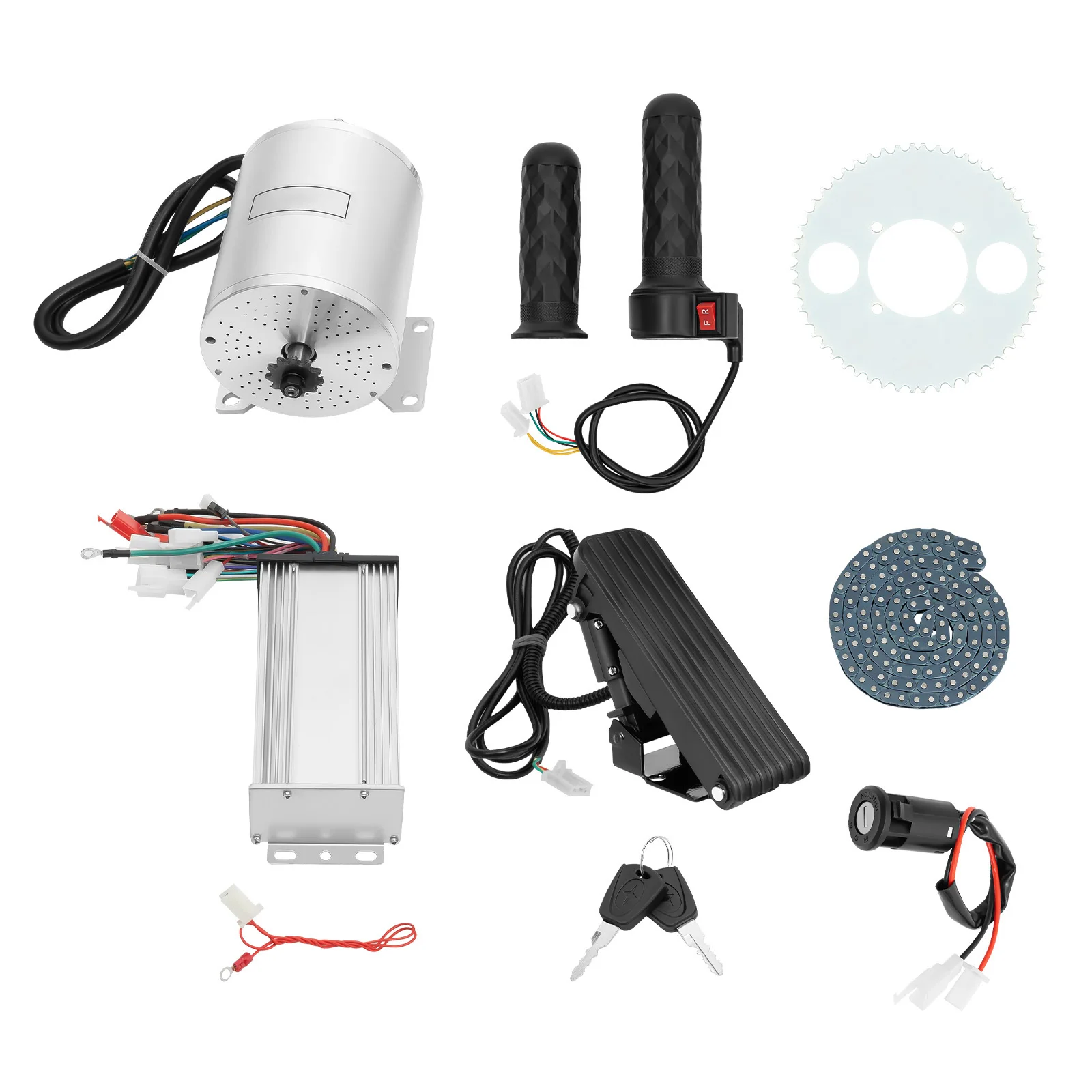 3000W Brushless Motor Kit 48V-60V-72V with Controller and Throttle for Electric Scooter E-Bike Motorcycle Conversion Kit