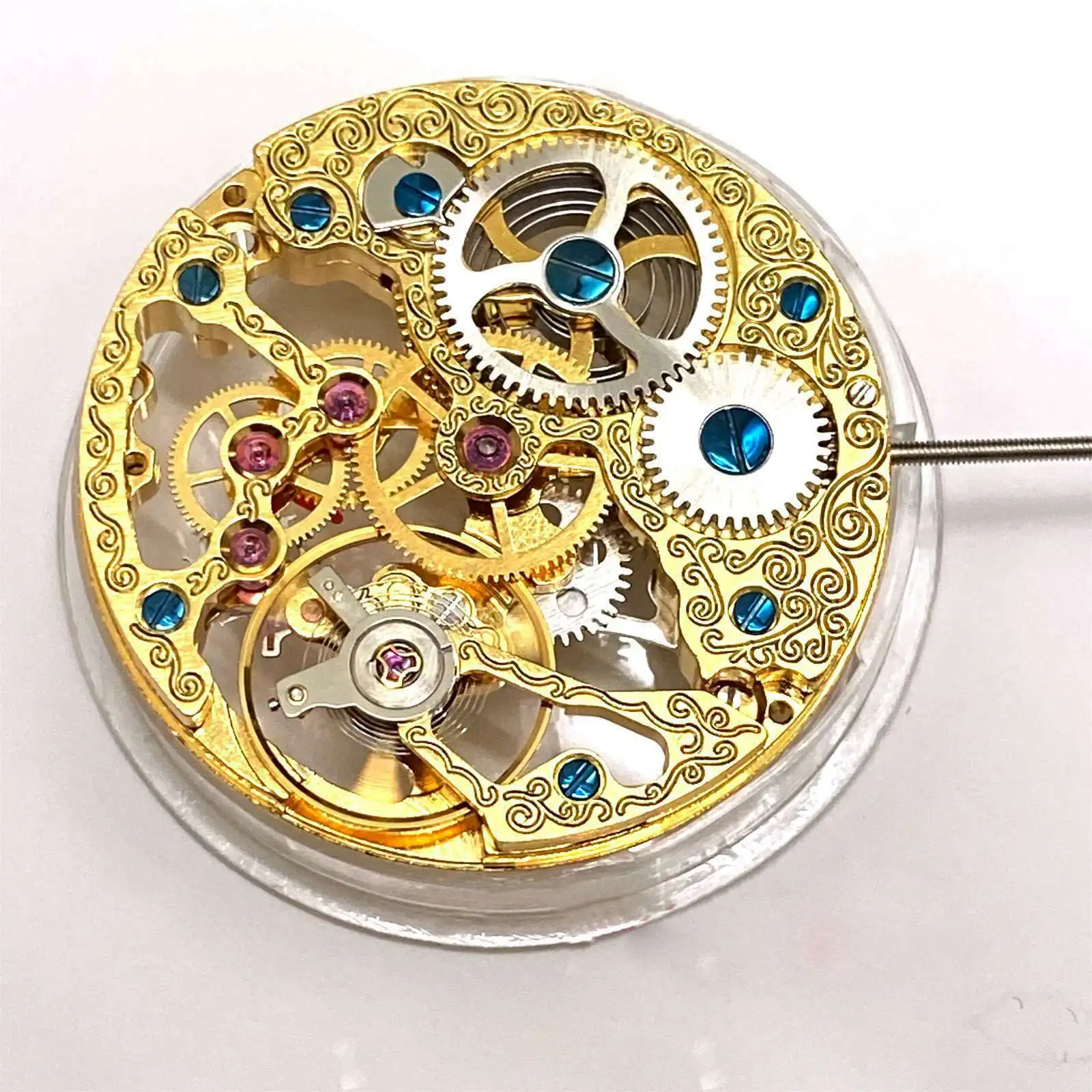 Analog Hollow skeleton 6497 ST3600 Watch Movement Replacement Small Second Hand at 9 o'clock Handwind Movement Accessories