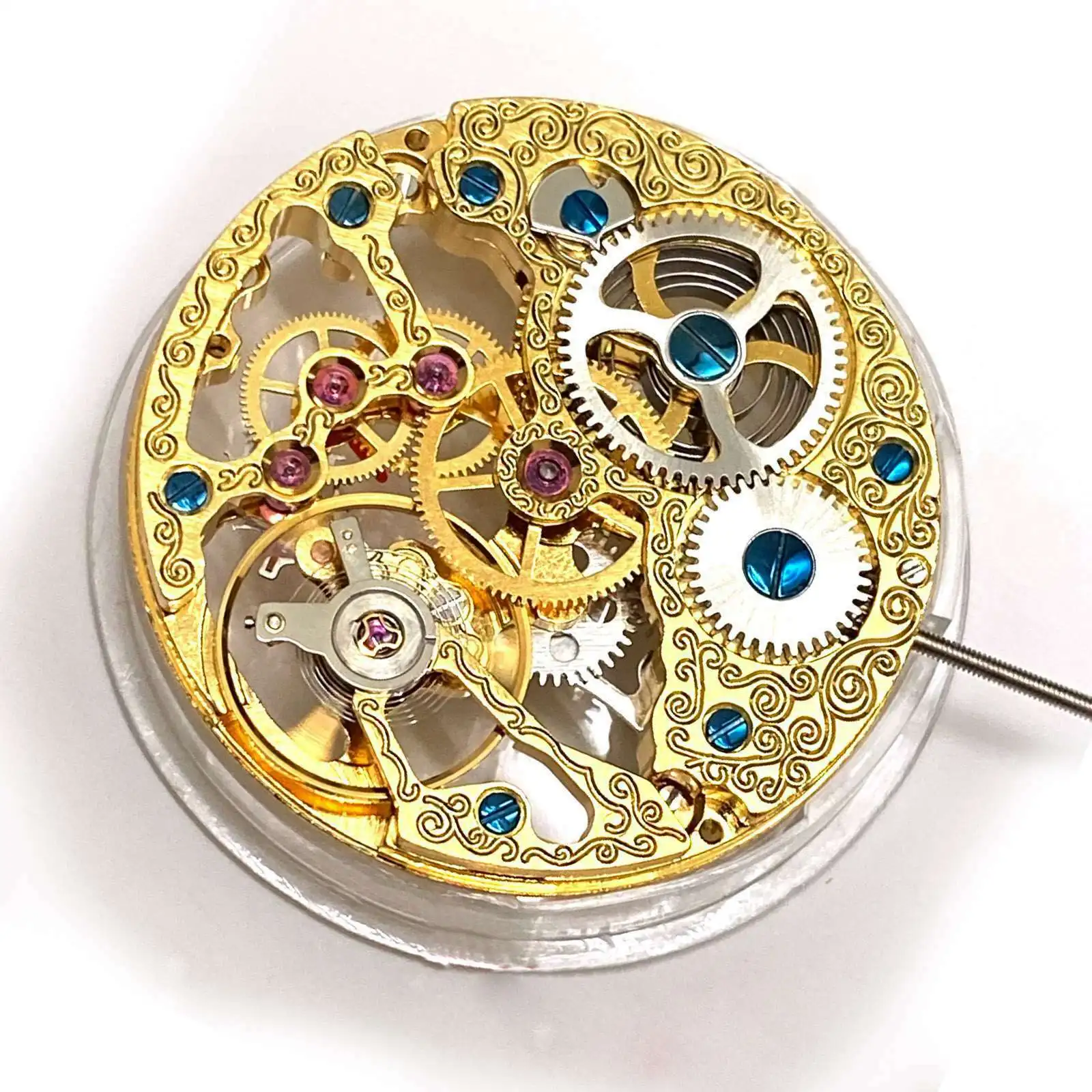 Analog Hollow skeleton 6497 ST3600 Watch Movement Replacement Small Second Hand at 9 o'clock Handwind Movement Accessories