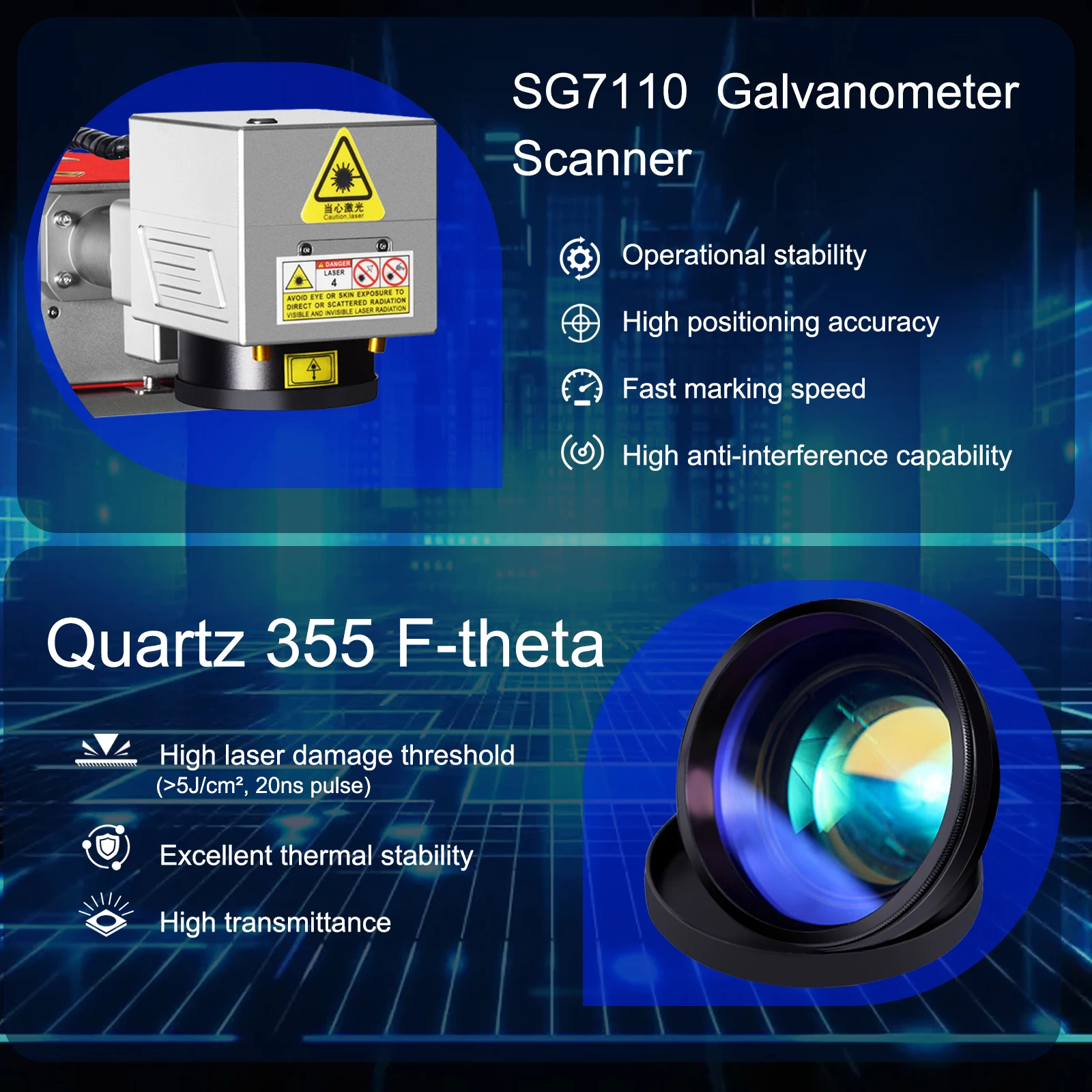 JPT UV Laser Marking Machine 355nm 5W UV Laser Engraver JPT UV Laser For Glass/Wood/Acrylic/Leather Water Cooled