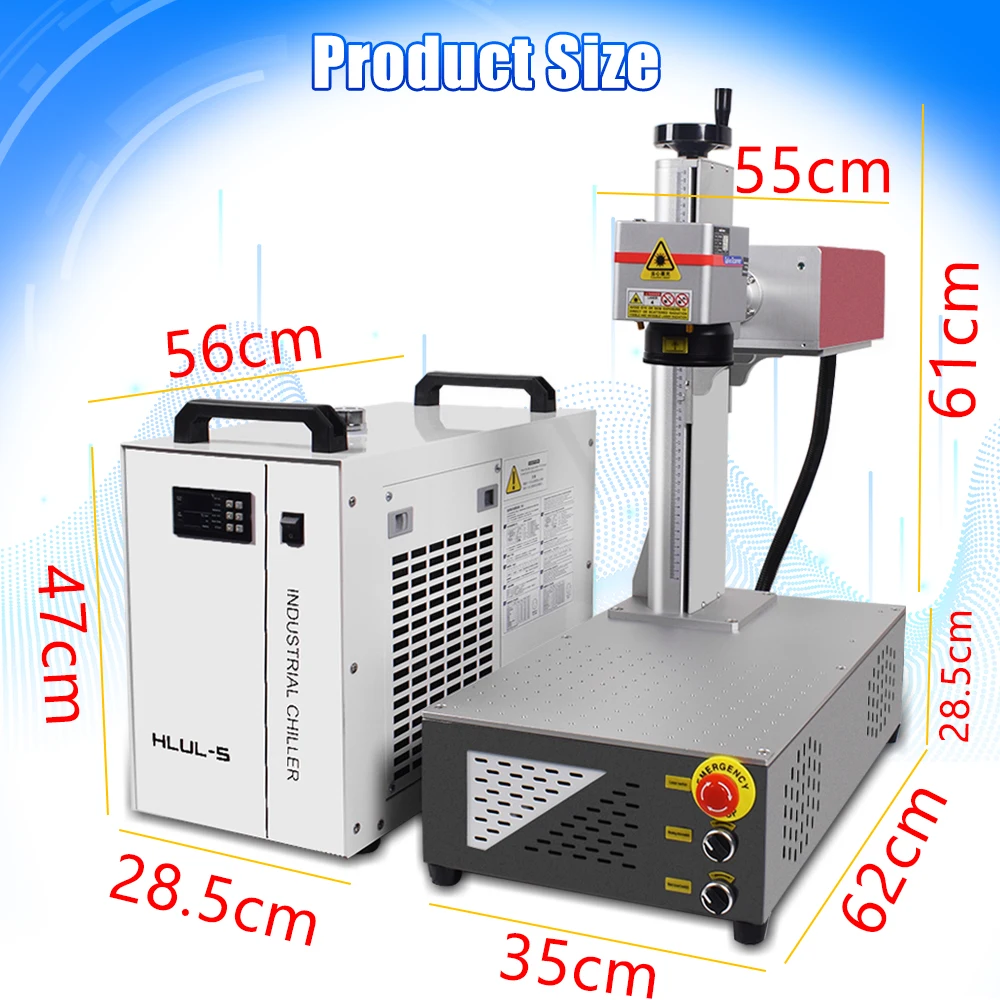 15W UV Laser Marking Machine 10W 5W 355nm Laser Engraver for Glass/Wood/PVC/Metal/Plastic Leather Water Cooling UV Engraver