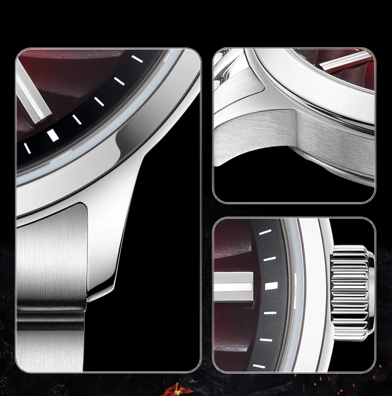 Seagull 2025 New Natural Series Men Watch Automatic Mechanical Watch Polaris Sub Dial Luminous Luxury Dress Men Wristwatch 6180