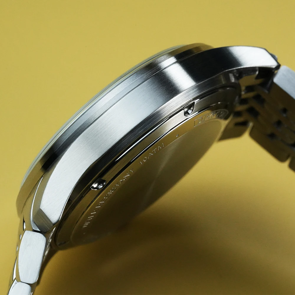 CADISEN NEW Automatic Mechanical Watch Man Silver Business Casual 10ATM Waterproof Japan MIYOTA 8215 Movement Men's Watches