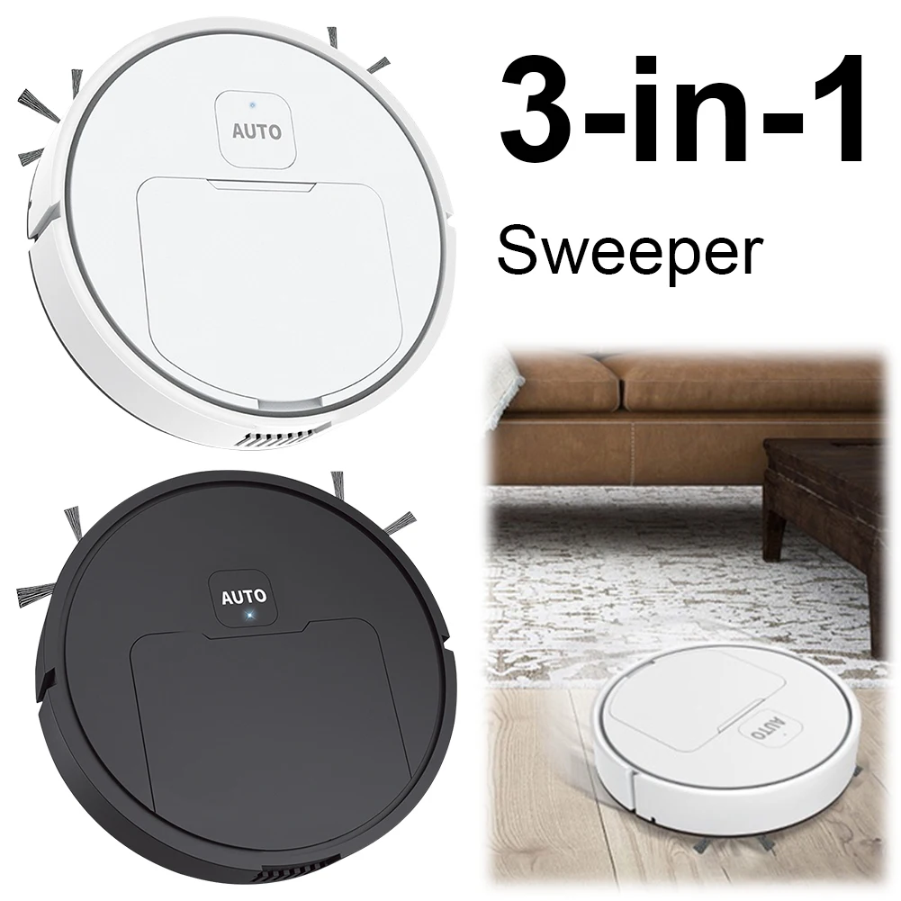 3-in-1 Robot Vacuum Cleaner USB Rechargeable Smart Navigation To Avoid Objects Automatic Cleaning Sweeping Machine Sweeper Robot