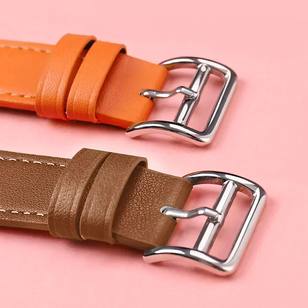 Leather Watch Band for Apple Watch Straps 46mm 44mm 41mm 45mm 38-42mm 40mm 49mm Bracelet iWatch Series 10-Ultra 9-8-7-SE-6-5-4-3