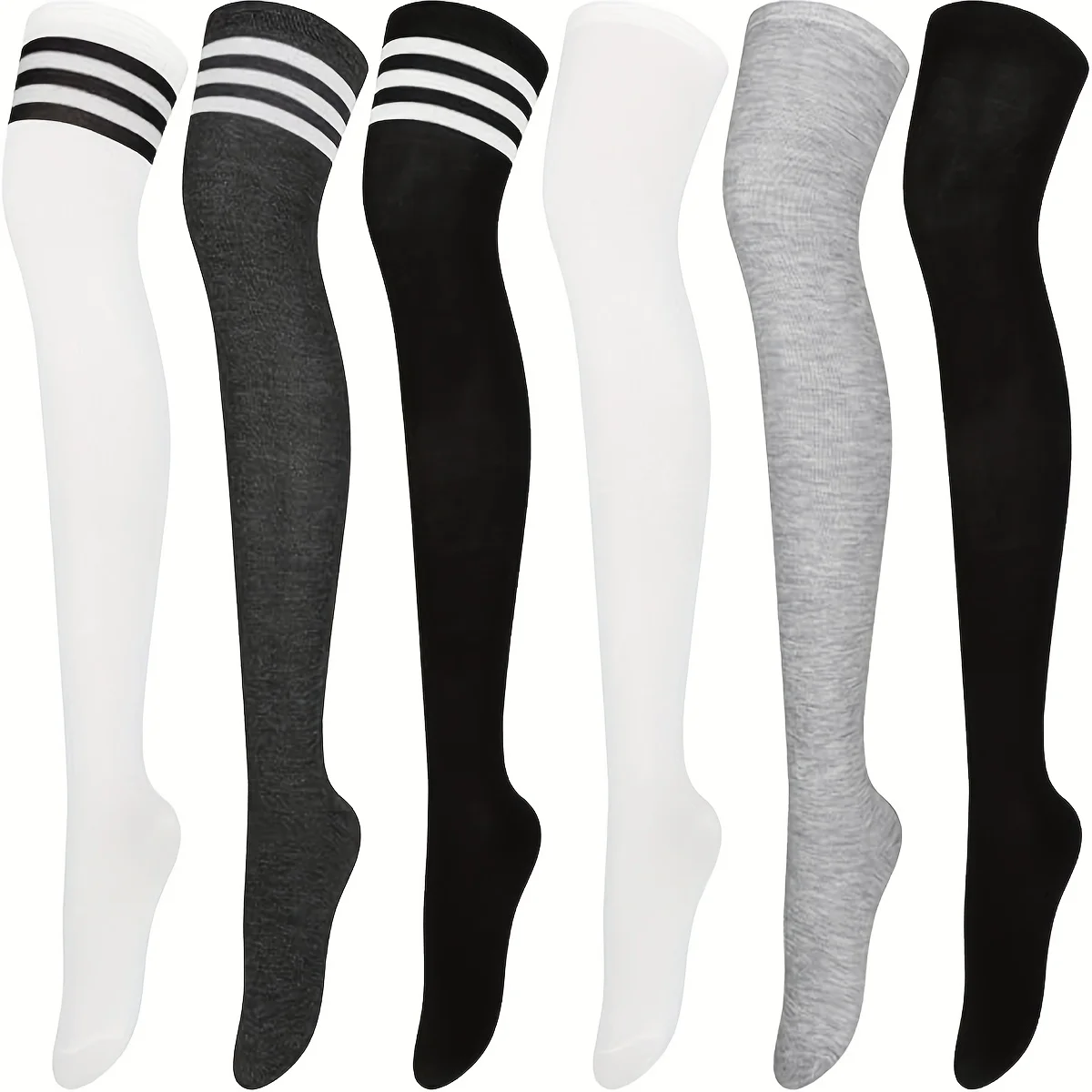 5 Pairs Women's Random Long Socks - Professional Athletic Breathable Material, Ideal for Year-Round Wear