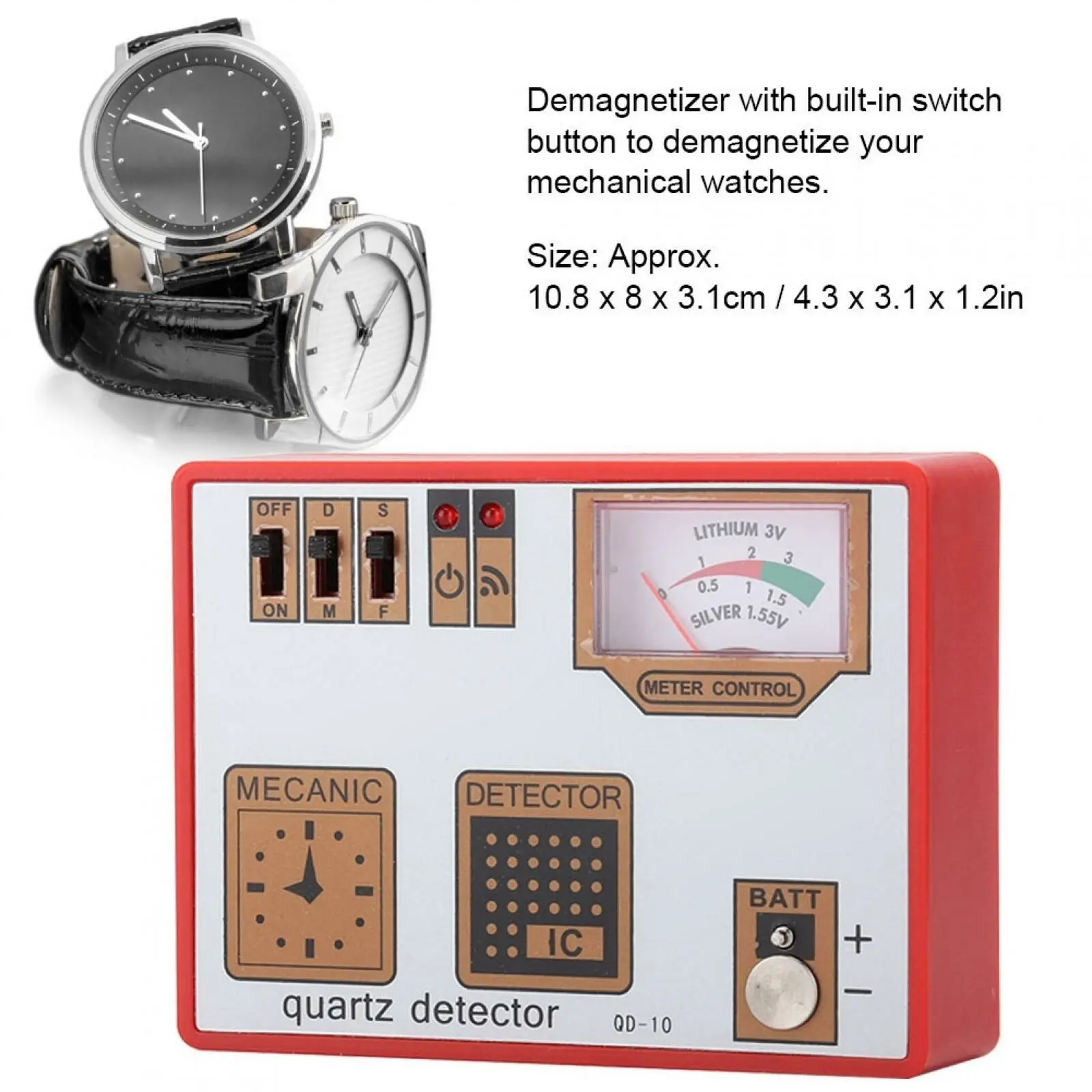 Universal Quartz Mechanical Watch Repair Demagnetizor Watch Battery Tester Detector Multi-Function Watch Tester