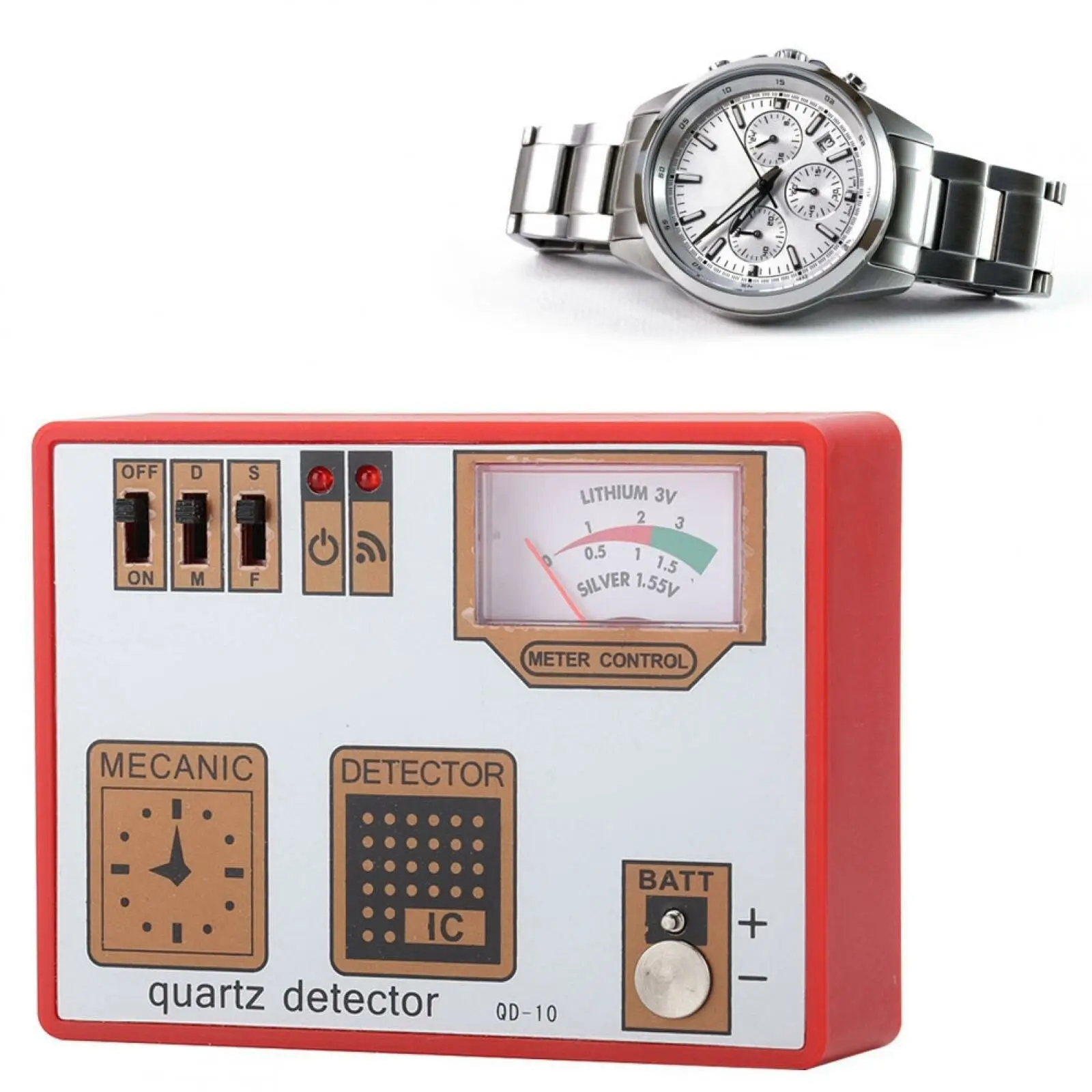 Universal Quartz Mechanical Watch Repair Demagnetizor Watch Battery Tester Detector Multi-Function Watch Tester