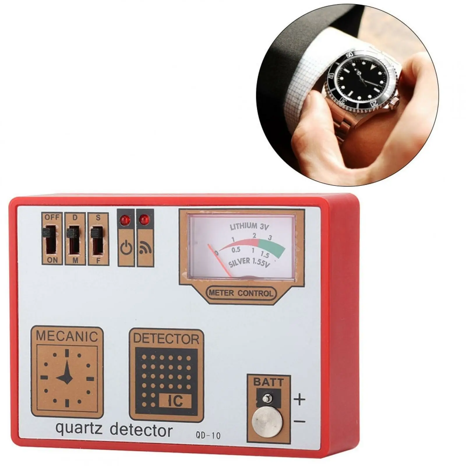 Universal Quartz Mechanical Watch Repair Demagnetizor Watch Battery Tester Detector Multi-Function Watch Tester