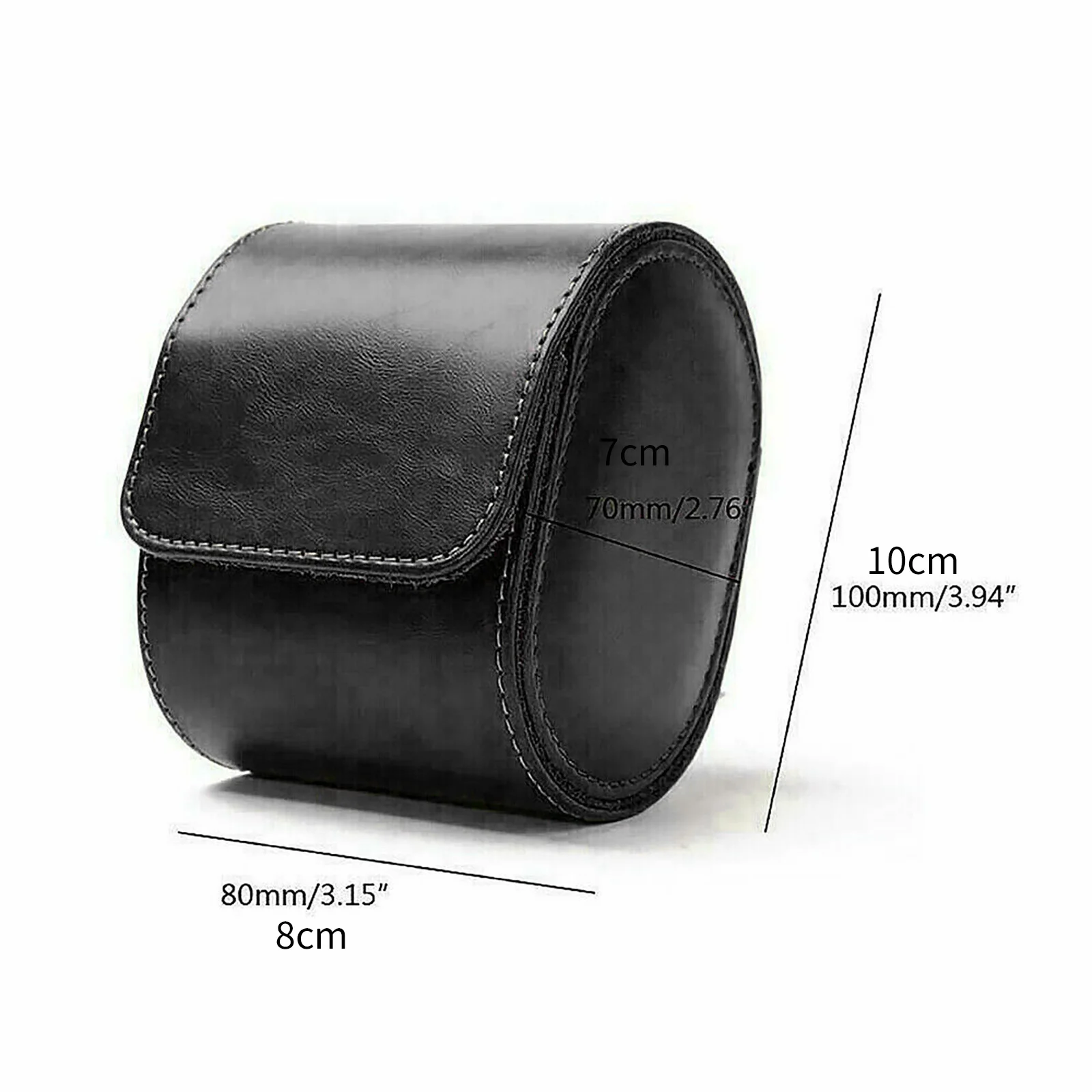 1 Slot Brown/Black Vintage Leather Travel Roll Storage Organizers Watch Portable Case Box