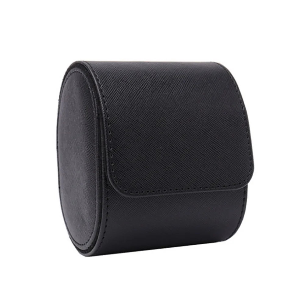 1 Slot Brown/Black Vintage Leather Travel Roll Storage Organizers Watch Portable Case Box