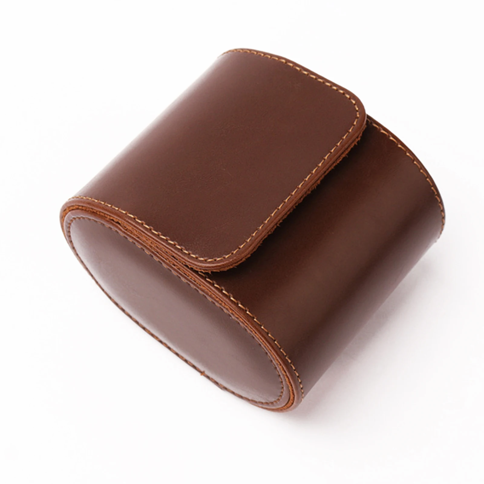 1 Slot Brown/Black Vintage Leather Travel Roll Storage Organizers Watch Portable Case Box