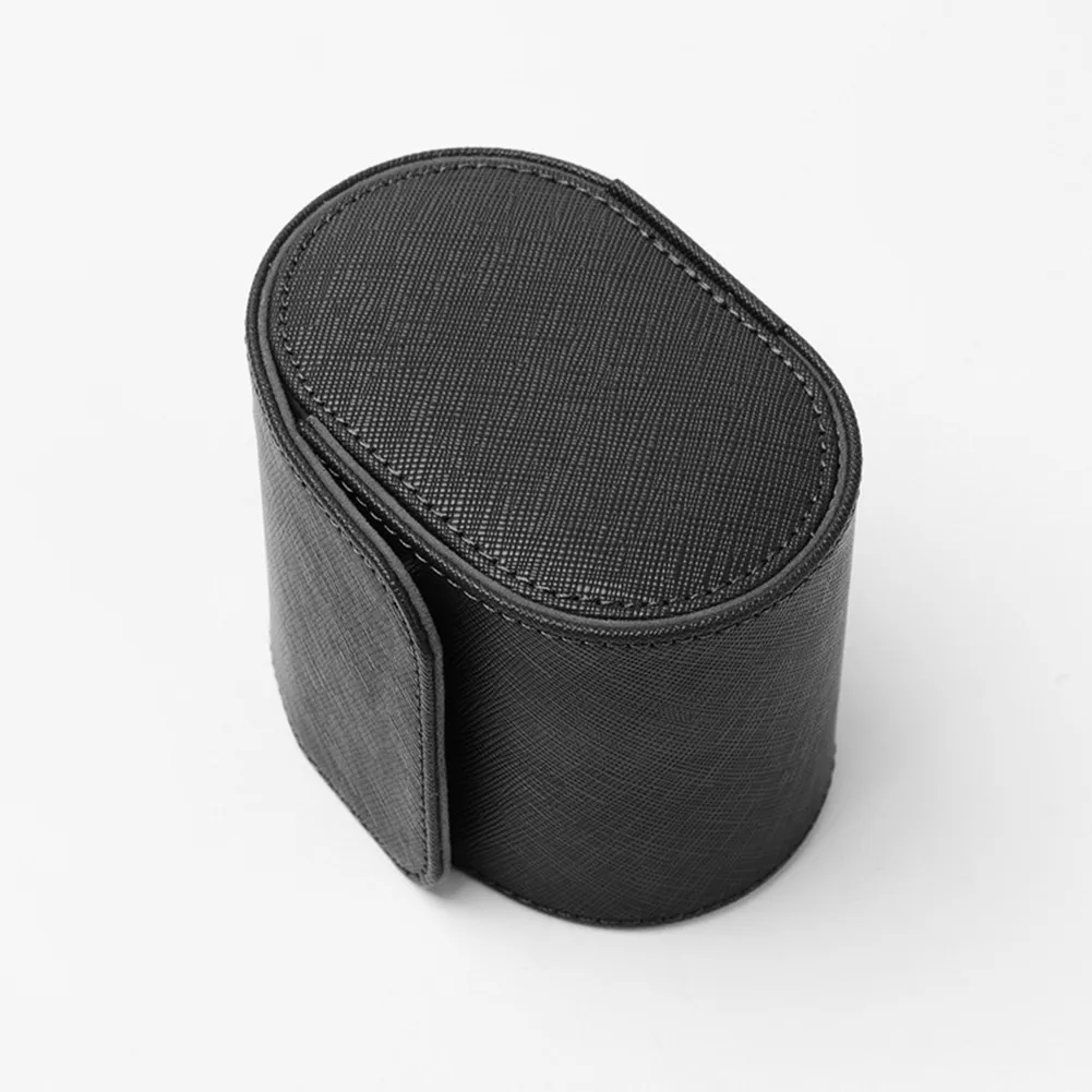 1 Slot Brown/Black Vintage Leather Travel Roll Storage Organizers Watch Portable Case Box