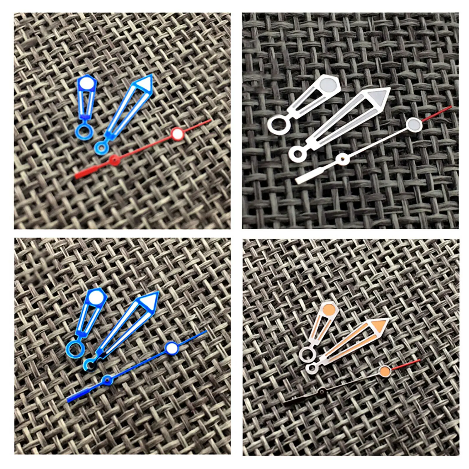 Modified Watch Hands for NH35/ NH36/SKX007/SBBN Movement Filled with White/ Oil Green Luminescent Watch Hand Replacement Parts