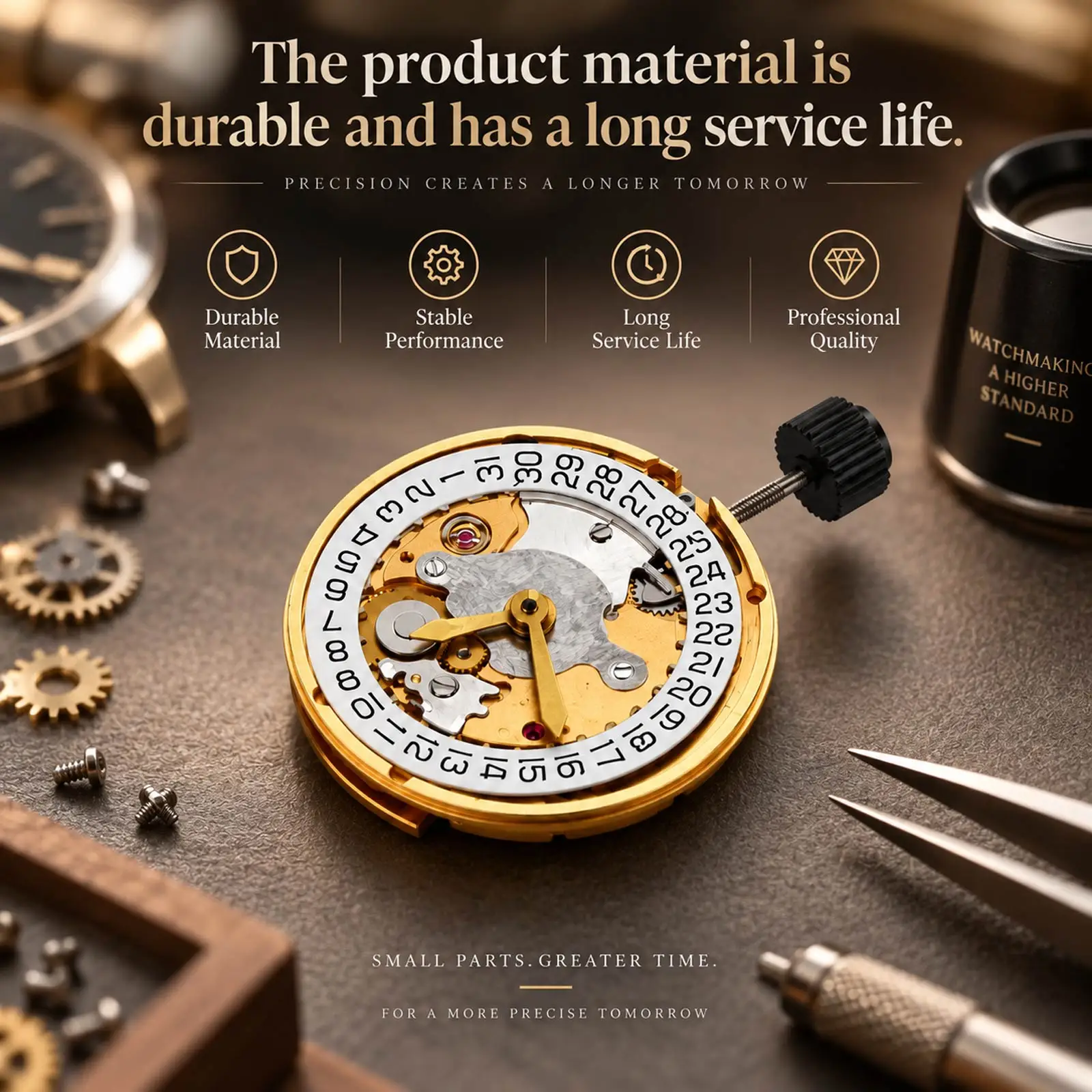 For ETA 2824 Watch Automatic Mechanical Movement Replacement Gold/Silver Version Top Clone 2824 Repair Tools and Kits