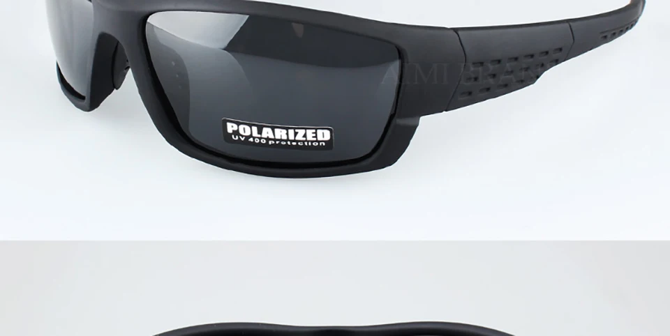 TAGION Sport Glasses Men's Polarized Sunglasses Night Vision Driving Goggles Yellow Lenses Brown Eyewear For Male