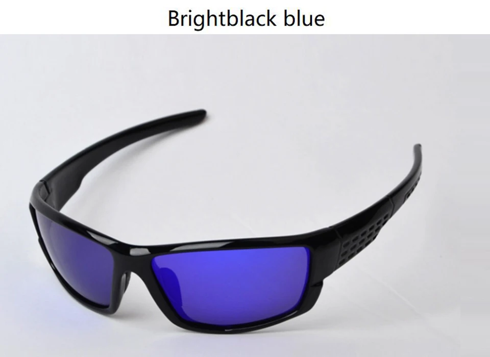 TAGION Sport Glasses Men's Polarized Sunglasses Night Vision Driving Goggles Yellow Lenses Brown Eyewear For Male