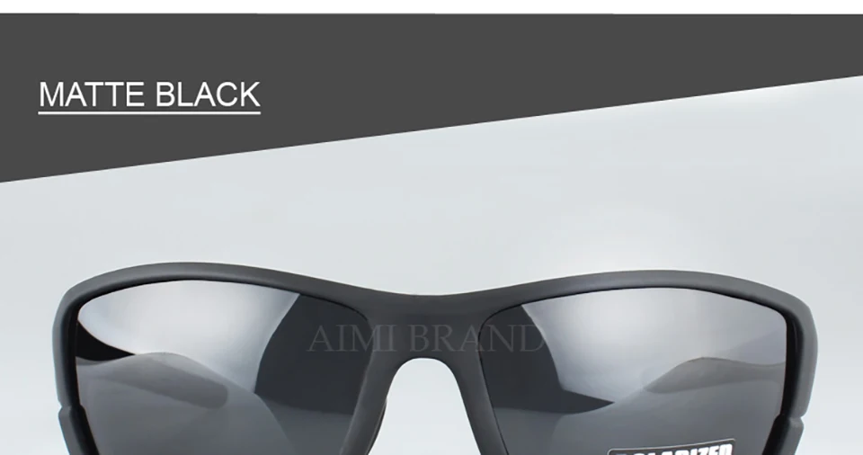 TAGION Sport Glasses Men's Polarized Sunglasses Night Vision Driving Goggles Yellow Lenses Brown Eyewear For Male