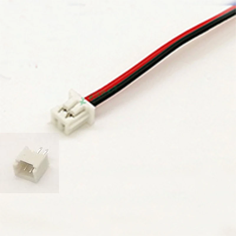 10 PCS Mini Micro Female JST 1.25 1.25mm 2-Pin 2PIN /3/4/5/6P Pin Connector Plug with 80mm 100mm 150mm 200mm Wires Cables