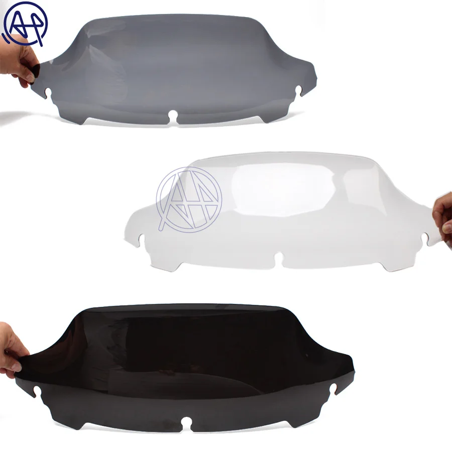Black/Smoke/Clear4.5'' 7"10.5'' Windshield Fairing Windscreen Cover For Harley Electra Street Glide Touring 2014-up 2015-2019