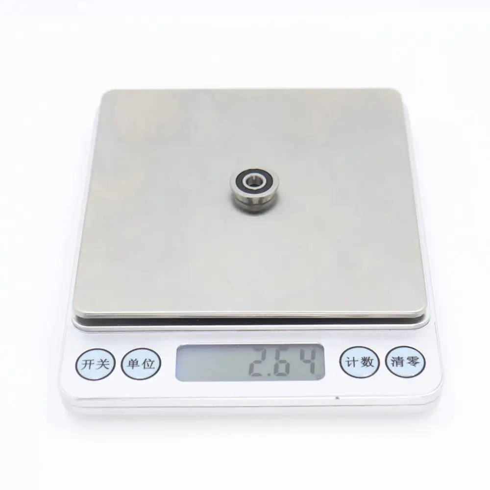 FUSHI F695 2RS Bearing 5*13*4 mm 10Pcs ABEC-7 Flanged Miniature F695 RS Ball Bearings F695RS For VORON Mobius 2/3 2/4 3D Printer
