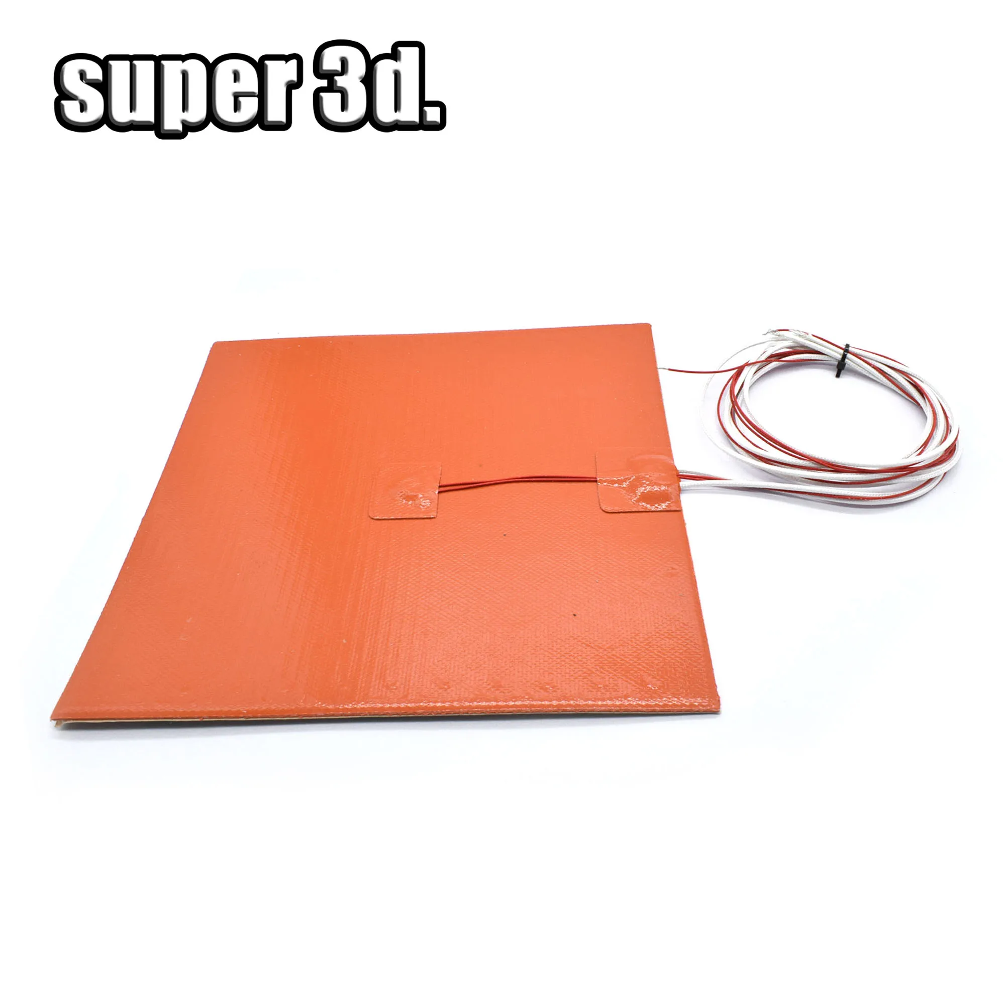Silicone Heated Bed Heating Pad Waterproof 220/300/310/235/400MM 24V/220V for 3D Printer Ender3 CR10 Parts Hot Bed