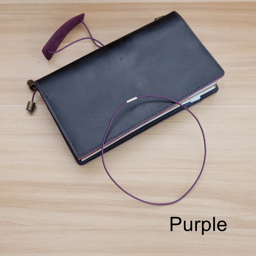 5pcs/ Pack Travel Diary Inside Page Binding Rope Elastic Rope Rubber Band Diary Making Binding Straps in Multiple Colors 1.5mm