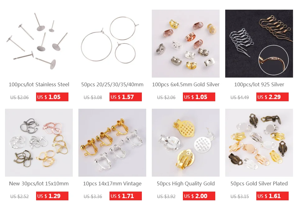 100pcs Gold Color 316L Stainless Steel Earring Studs DIY Ear Blank Post Pins 3-12mm Flat Round Tray Base Ear Jewelry Making DIY