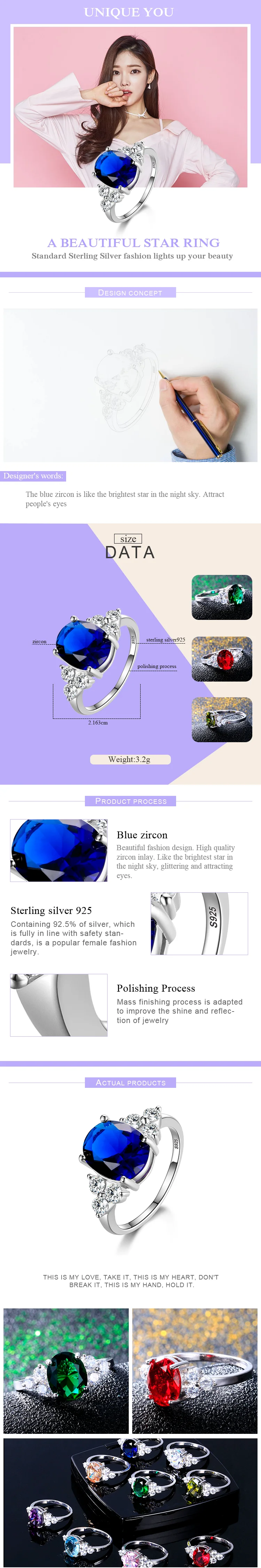 Silver Plated Rings for Woman AAA Oval Olive Zircon Ring Multi-color Gemstone Fashion Luxury Jewelry Wedding Engagement Gift