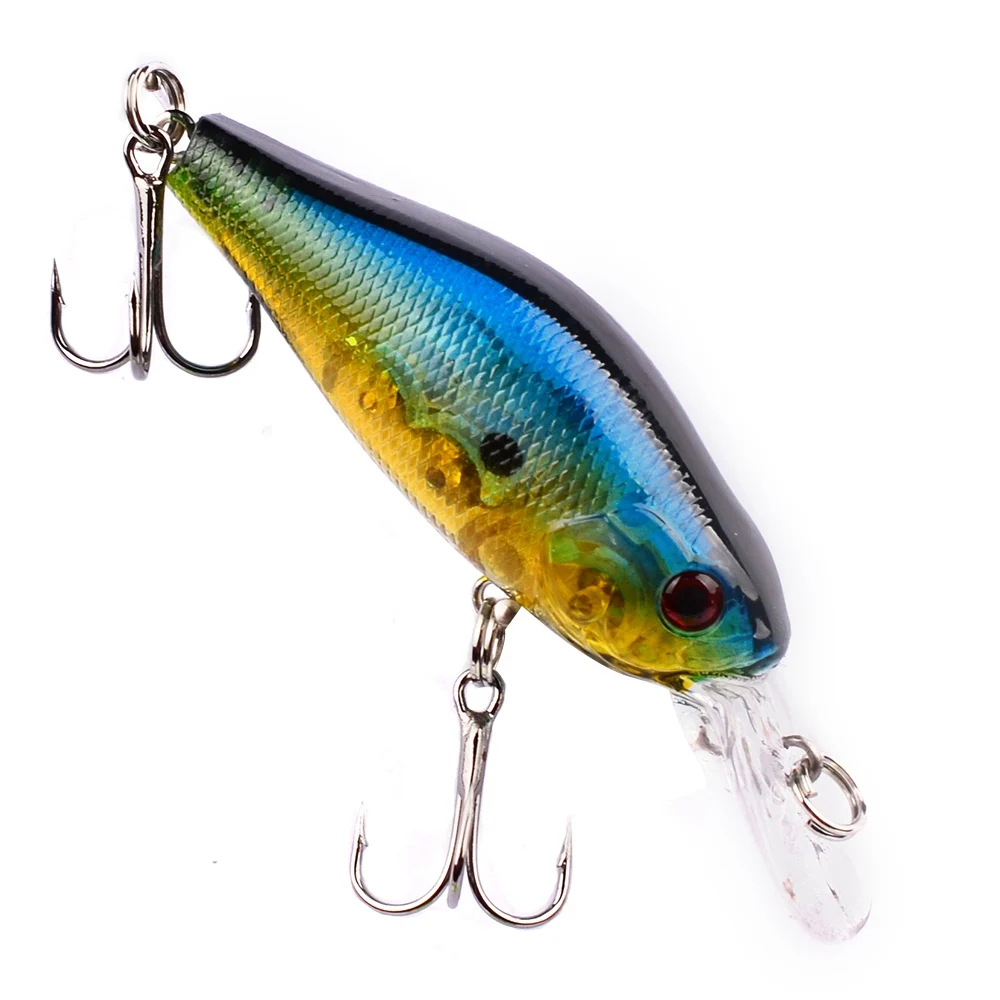 1Pcs Minnow Fishing Lure Wobblers 7cm 8.1g Floating Crankbait Artificial Plastic Hard Bait Bass Pesca Carp Fishing Tackle