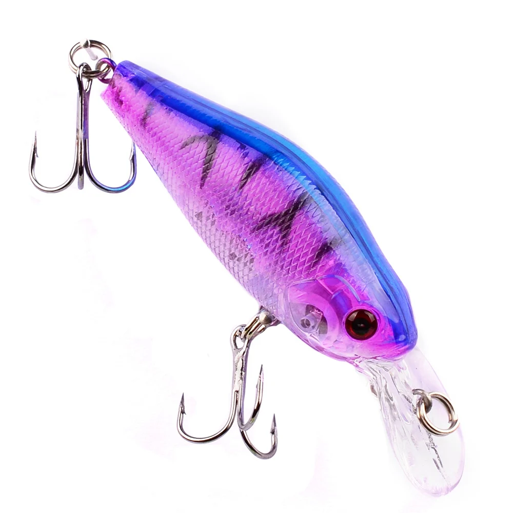 1Pcs Minnow Fishing Lure Wobblers 7cm 8.1g Floating Crankbait Artificial Plastic Hard Bait Bass Pesca Carp Fishing Tackle