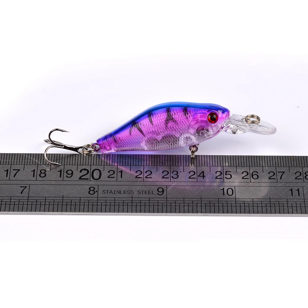 1Pcs Minnow Fishing Lure Wobblers 7cm 8.1g Floating Crankbait Artificial Plastic Hard Bait Bass Pesca Carp Fishing Tackle