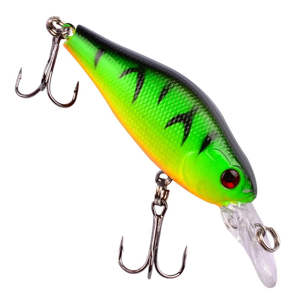 1Pcs Minnow Fishing Lure Wobblers 7cm 8.1g Floating Crankbait Artificial Plastic Hard Bait Bass Pesca Carp Fishing Tackle