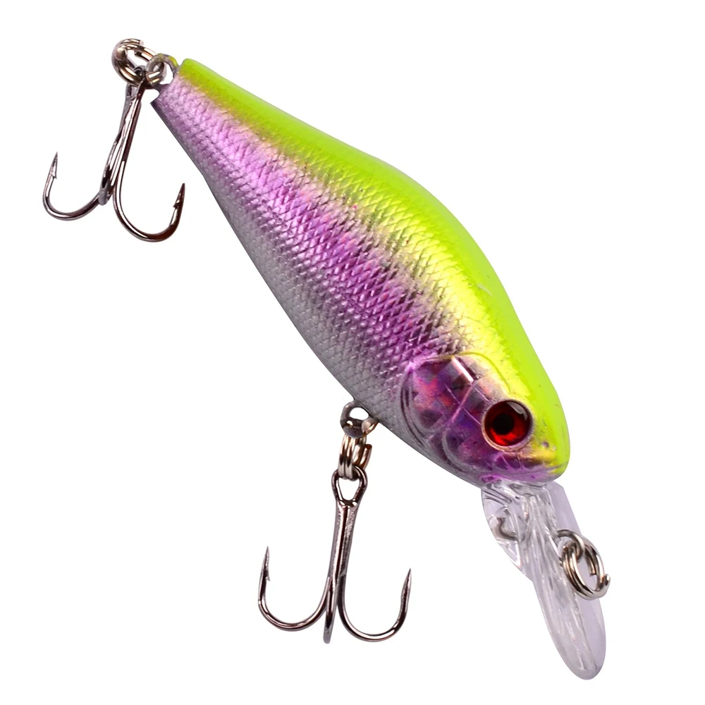1Pcs Minnow Fishing Lure Wobblers 7cm 8.1g Floating Crankbait Artificial Plastic Hard Bait Bass Pesca Carp Fishing Tackle