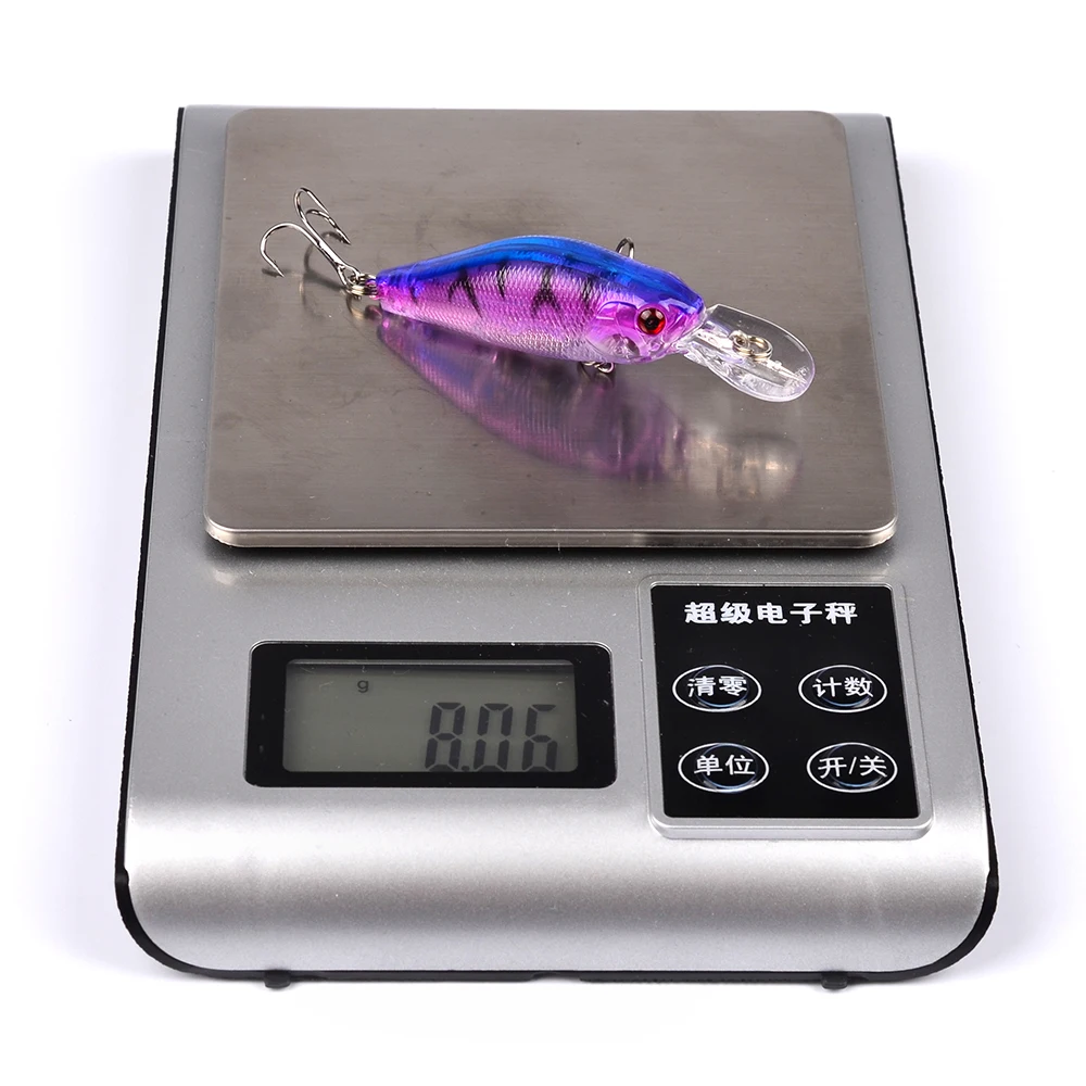 1Pcs Minnow Fishing Lure Wobblers 7cm 8.1g Floating Crankbait Artificial Plastic Hard Bait Bass Pesca Carp Fishing Tackle